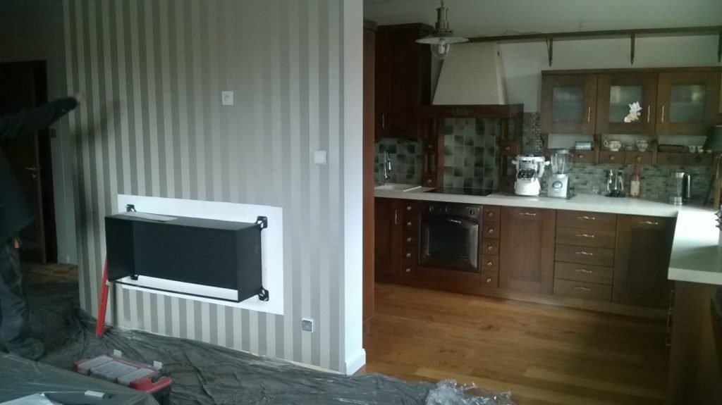 Biokominek skrzyniowy wiszący